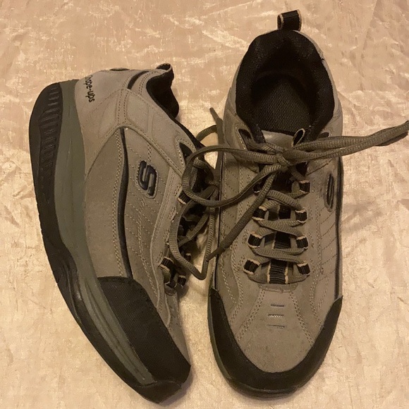 Skechers Other - Skechers Shape-ups Gray Lace Up Sneakers